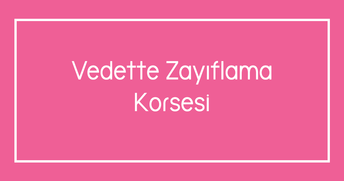 Vedette Zayıflama Korsesi